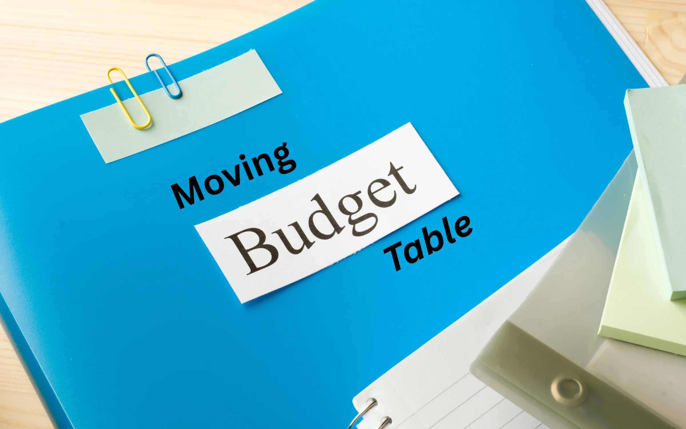 Moving Budget Table